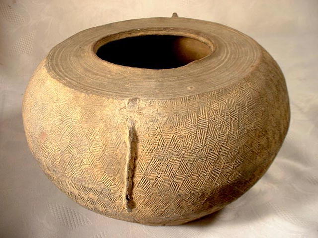 Ancient Chinese Warring States Ceramic Jar
