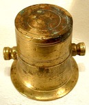 19th century Miniature pharmaceutical Brass Mortar