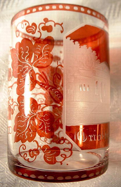 Antique Bohemian Glass Beaker, 19th century
