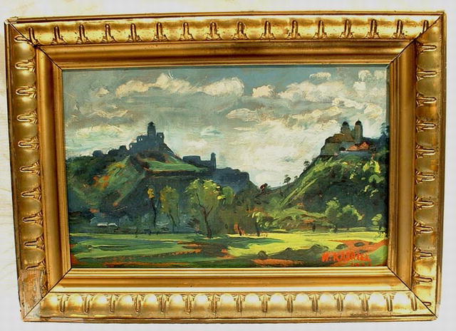 Landscape Oil Painting by Kasriel 1931