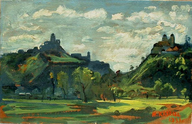 Landscape Oil Painting by Kasriel 1931