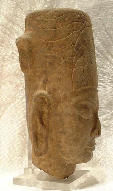 Antique Sandstone Khmer Head, pre-Angkor Era