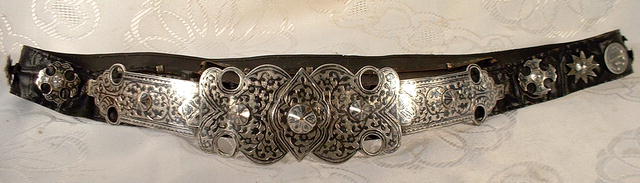 Antique Russian Cossack Silver Belt ,19th c.