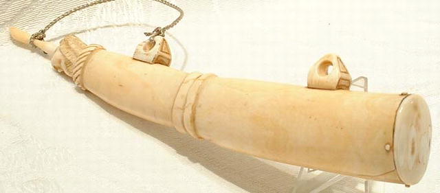 Antique European Gun Powder Flask 18th century