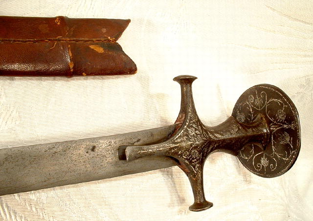 19th century Indian Damascus steel sword