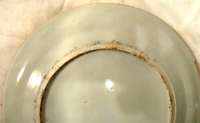 Chinese Rose Mandarin Plate Ching Qing Dynasty 19th c