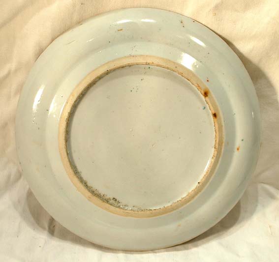 Chinese Rose Mandarin Plate Ching Qing Dynasty 19th c