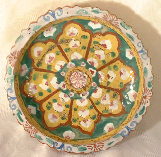 Benjarong stem dish, early Bangkok , 19th centu