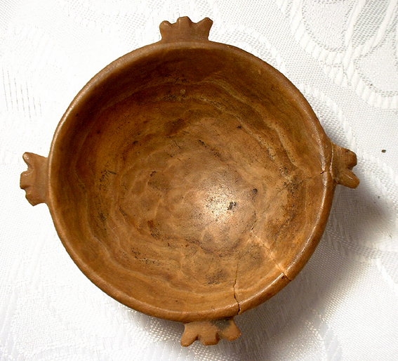 Antique Egyptian Alabaster Makeup Dish, 1500 BC