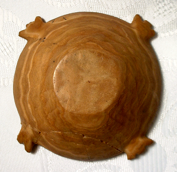Antique Egyptian Alabaster Makeup Dish, 1500 BC