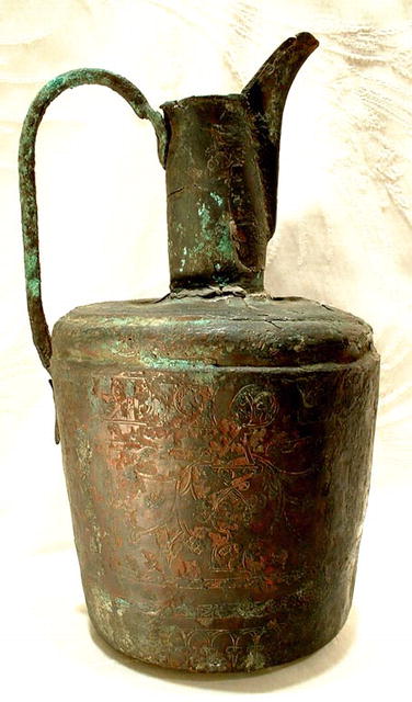 ANTIQUE SELJUK BRONZE EWER, 12th century