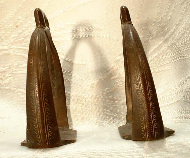 Antique Islamic Bronze Stirrups, 18th Century