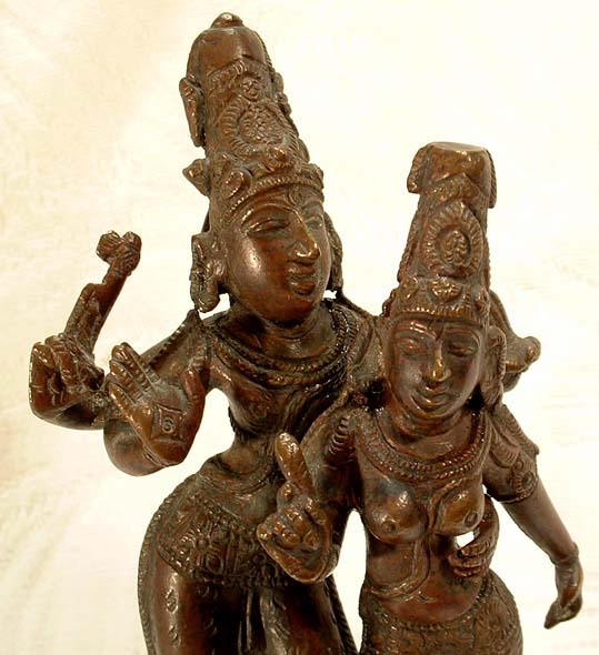 19th century Hindu Bronze of Shiva & Parvati
