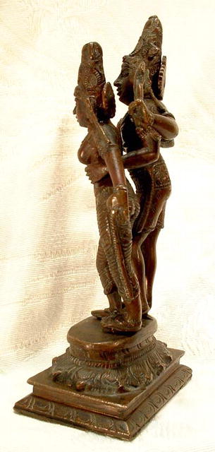 19th century Hindu Bronze of Shiva & Parvati