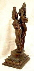 19th century Hindu Bronze of Shiva & Parvati