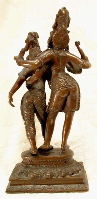 19th century Hindu Bronze of Shiva & Parvati