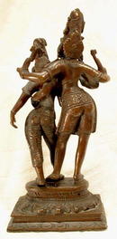 19th century Hindu Bronze of Shiva & Parvati