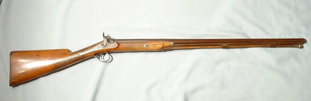Antique Percussion Gun Rifle Wilson, 19th Century