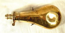 Antique Bras Gun Powder Flask