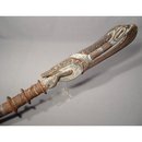 Antique Tribal Sculpture Papua New Guinea Middle Sepik Oceanic Lime Container