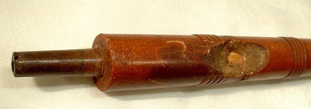 ANTIQUE AMERICAN INDIAN RED CATLINITE PEACE PIPE