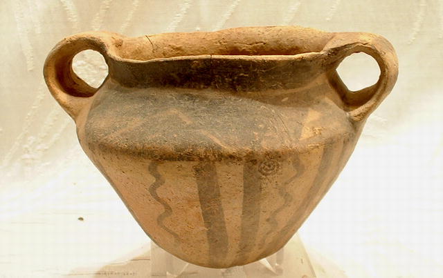 Authentic Small Painted Neolithic Jar