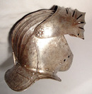 16TH CENTURY MAXIMILIAN CLOSE HELMET ARMOR.