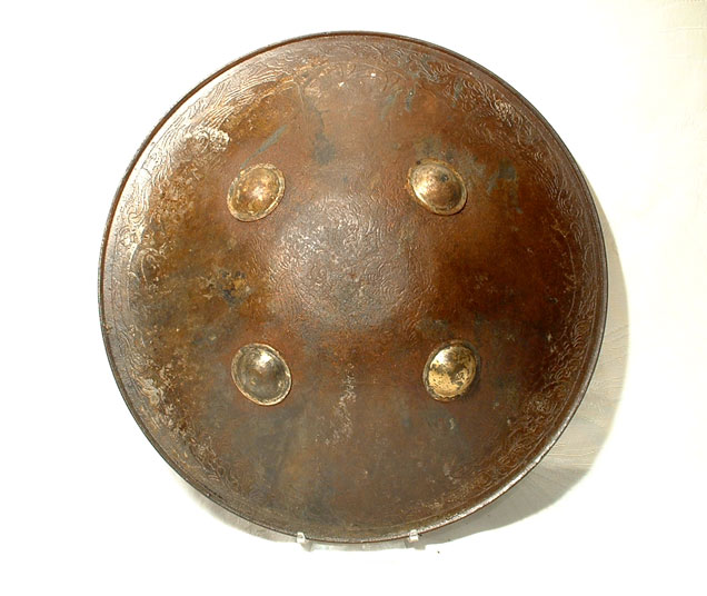 ANTIQUE INDO PERSIAN IRON SHIELD