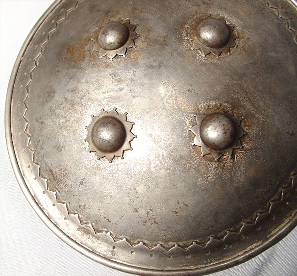ANTIQUE INDO PERSIAN MUGHAL SHIELD ( BUCKLER )