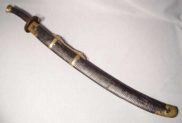 ANTIQUE CHINESE QING DYNASTY SWORD NIU WEI