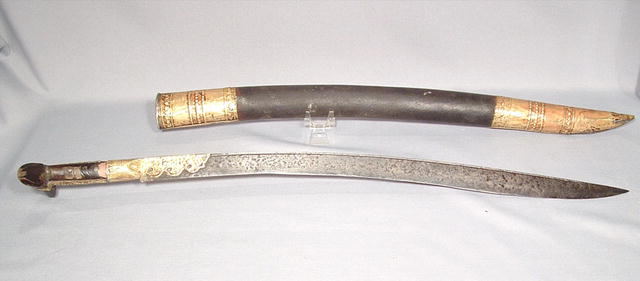 ANTIQUE ISLAMIC TURKISH SWORD YATAGAN