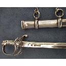 Antique British Sterling Silver Miniature Sword Paper Knife Saber
