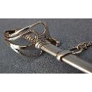 Antique British Sterling Silver Miniature Sword Paper Knife Saber