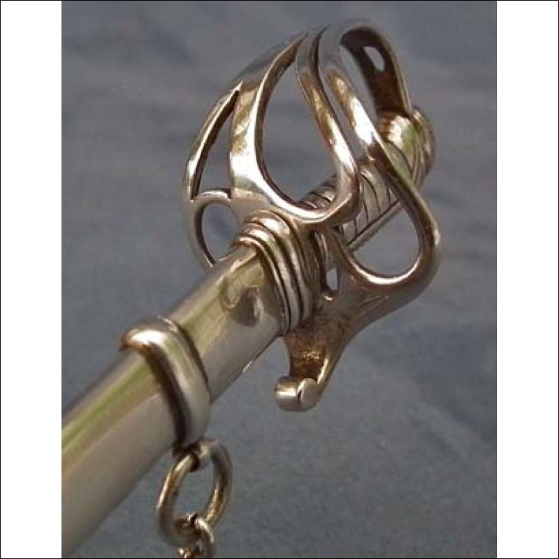 Antique British Sterling Silver Miniature Sword Paper Knife Saber
