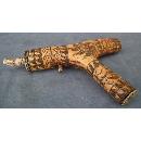 Antique 17th -18th Century Hungarian Gun Powder Flask Horn Transylvanian