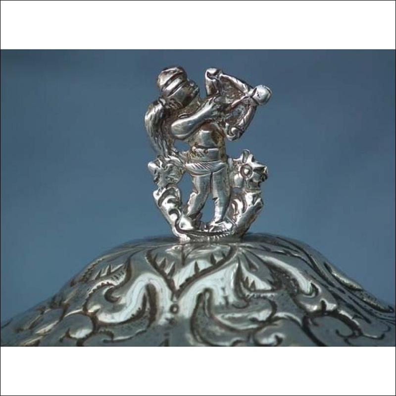 SOLD Antique 18th century European Silver-mounted Coconut Cup