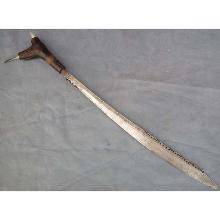Antique Sword Head Hunters Dayak Mandau Parang Ihlang Borneo
