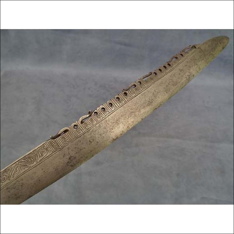 Antique Sword Head Hunters Dayak Mandau Parang Ihlang Borneo