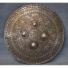 SOLD Antique 18th century Indo Persian Mughal Shield Dhal Separ