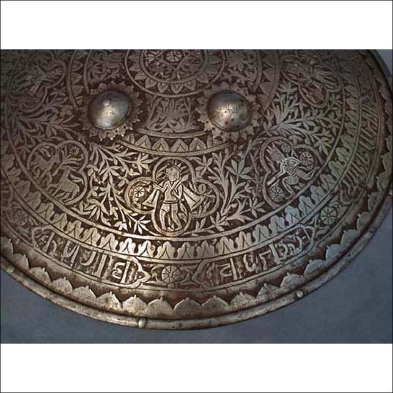 SOLD Antique 18th century Indo Persian Mughal Shield Dhal Separ