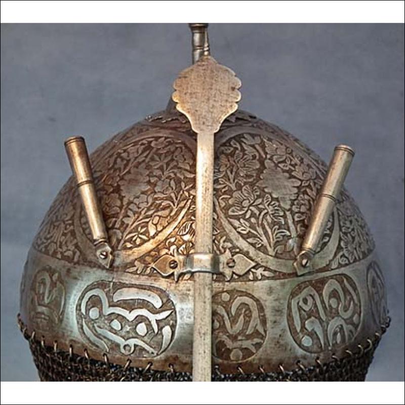 SOLD Antique Indo Persian-Mughal Islamic Helmet Kulah-Khud 18th century