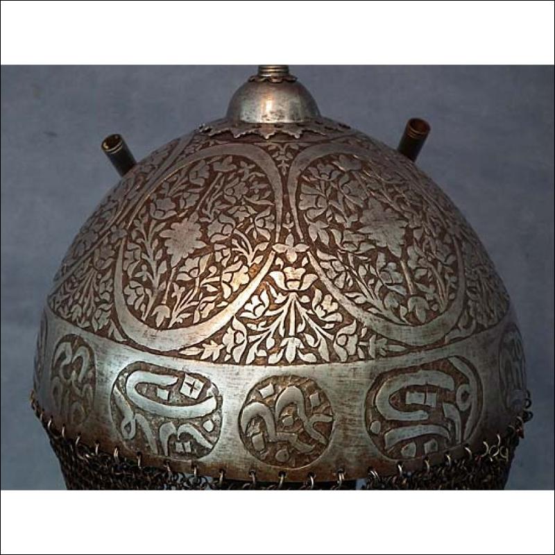 SOLD Antique Indo Persian-Mughal Islamic Helmet Kulah-Khud 18th century