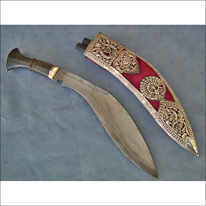 Antique Presentation Kothimora Kukri Khukuri 7th Duke of Edinburgh's own Gurkha Rifles in Silver