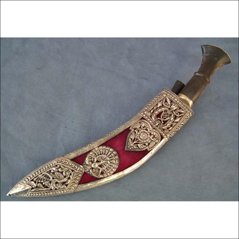 Antique Presentation Kothimora Kukri Khukuri 7th Duke of Edinburgh's own Gurkha Rifles in Silver
