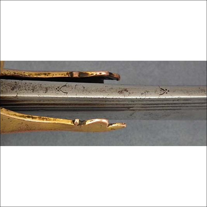 SOLD Antique Indian Islamic Mughal Sword Talwar Tulwar with 17th c European Blade