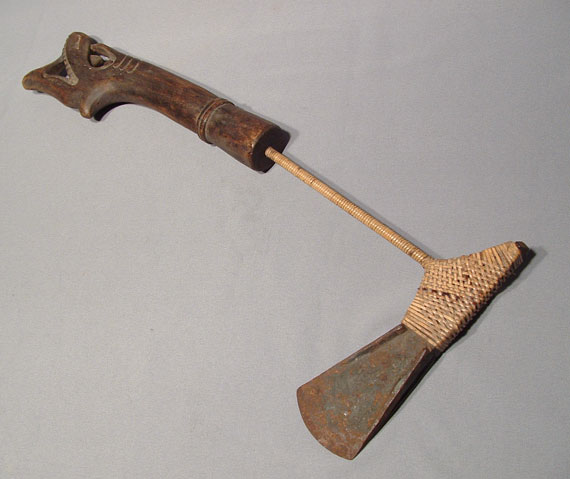 Antique Malaysian axe Biliong Borneo circa 1900