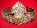 ANTIQUE TURKISH BALKAN SILVER BELT FOR YATAGAN