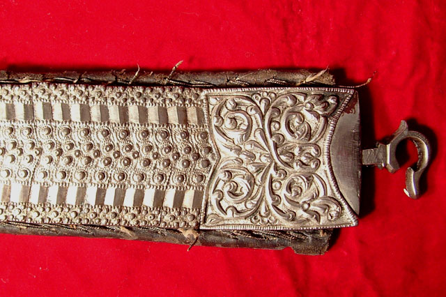 ANTIQUE TURKISH BALKAN SILVER BELT FOR YATAGAN