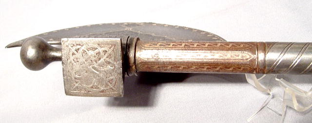 Antique Indo-Persian Islamic Saddle Axe, 18th