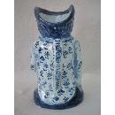 Antique Delft Blue and White Toby Jug 19th century .
